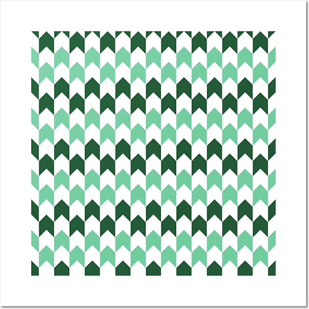 Green Pattern Wall Art by Rizaldiuk